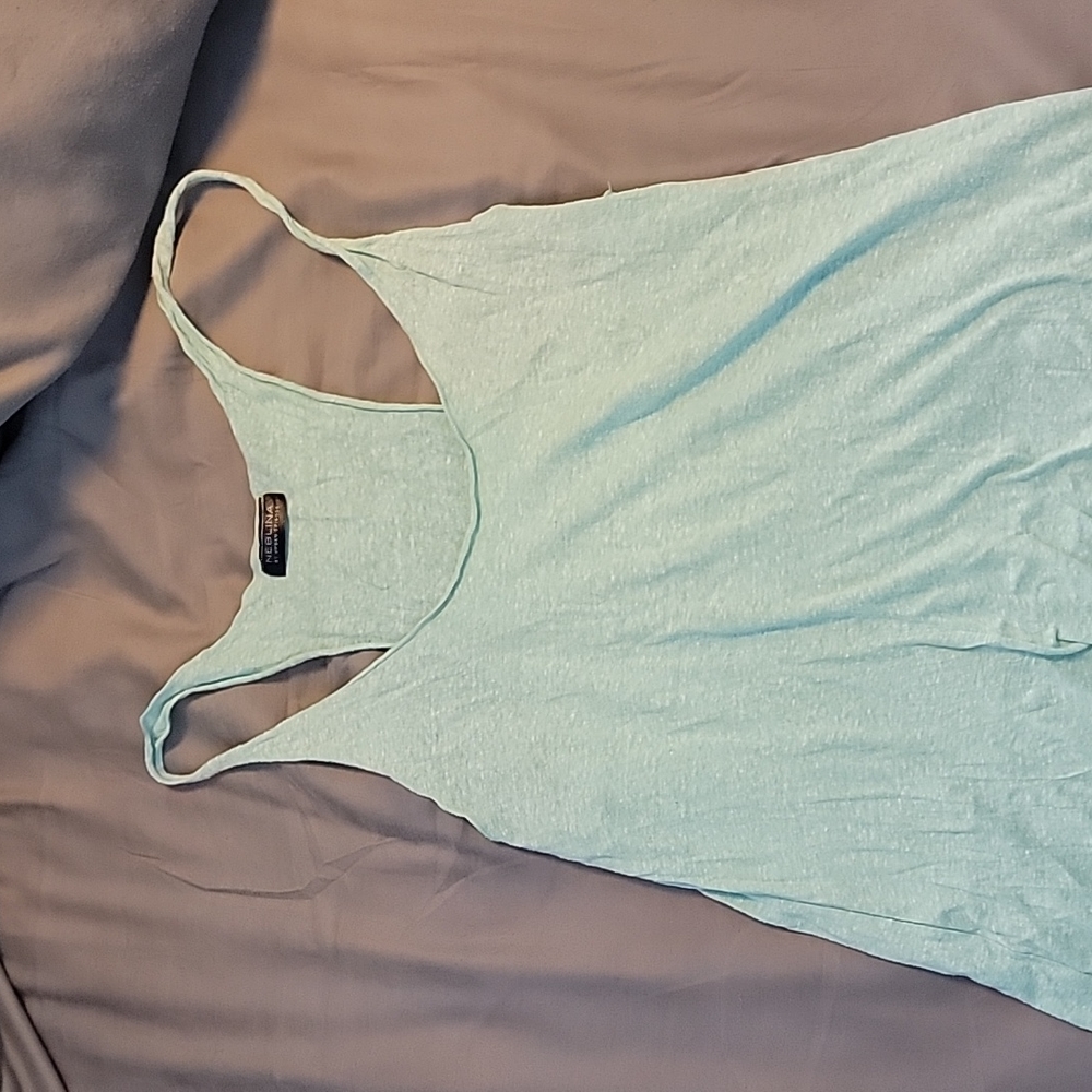Teal tank top